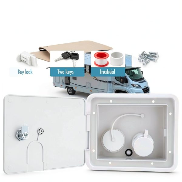 RV Gravity City Water Hatch 9TH SHOP Plastic-2