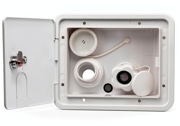 SEAFLO RV Water Inlet Hatch UV-Stabilized ABS White-1