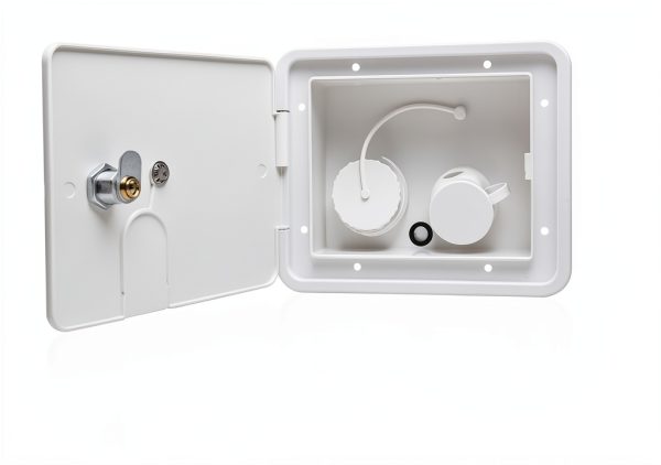 SEAFLO RV Water Inlet Hatch UV-Stabilized ABS White-5