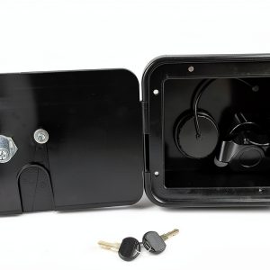 Valterra Black RV Hatch Lockable Gravity/City Water Fill A01-2004BKBU-0