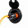 Electrical Hatch 4x4x2 Snap Lid HT-EH02B by Halotronics Black/White-7