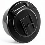 Electrical Hatch 4x4x2 Snap Lid HT-EH02B by Halotronics Black/White-0