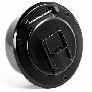 Electrical Hatch 4x4x2 Snap Lid HT-EH02B by Halotronics Black/White-0