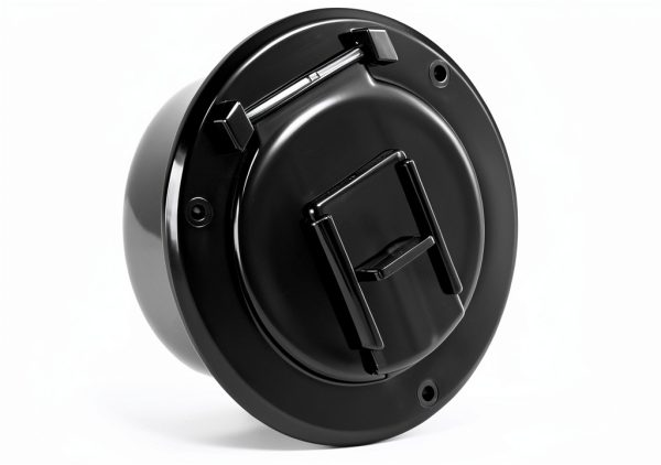Electrical Hatch 4x4x2 Snap Lid HT-EH02B by Halotronics Black/White-0