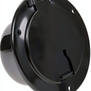Foifatt RV Round Cable Hatch B113 Heavy‑Duty Quick‑Lock 30/50 Amp Door-0