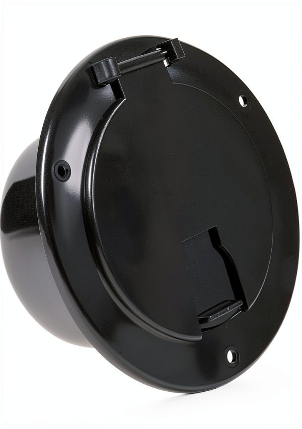 Foifatt RV Round Cable Hatch B113 Heavy‑Duty Quick‑Lock 30/50 Amp Door-0