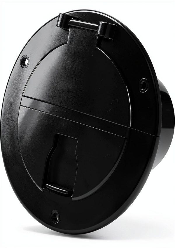 Foifatt RV Round Cable Hatch B113 Heavy‑Duty Quick‑Lock 30/50 Amp Door-3