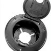 Electrical Hatch 4x4x2 Snap Lid HT-EH02B by Halotronics Black/White-5