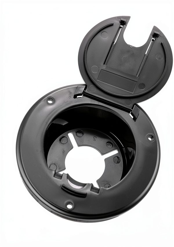 Electrical Hatch 4x4x2 Snap Lid HT-EH02B by Halotronics Black/White-5