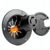 RV Murts Power Cord Hatch Cover Black 5in ABS RV Hatch-1