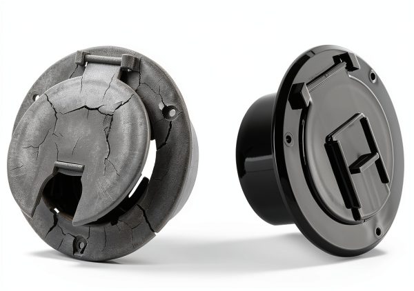 Electrical Hatch 4x4x2 Snap Lid HT-EH02B by Halotronics Black/White-6