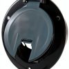 RV Murts Power Cord Hatch Cover Black 5in ABS RV Hatch-0