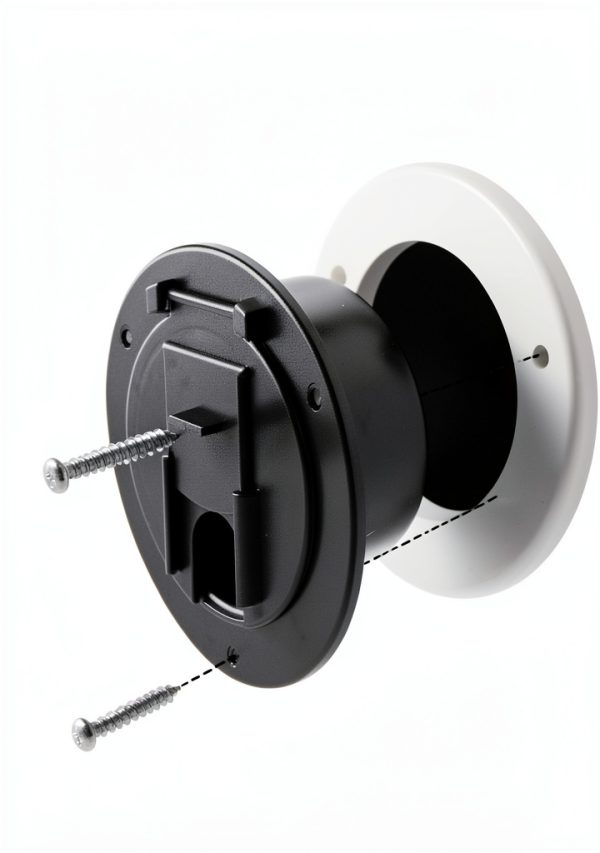 Electrical Hatch 4x4x2 Snap Lid HT-EH02B by Halotronics Black/White-4