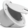 auaurly White Round Cord Hatch Cover Model 5412 Snap‑Lock Design-0