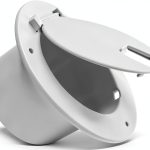 auaurly White Round Cord Hatch Cover Model 5412 Snap‑Lock Design-0