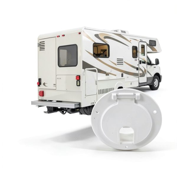 auaurly White Round Cord Hatch Cover Model 5412 Snap‑Lock Design-3