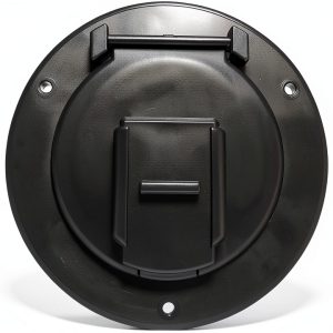 Valterra Heavy Duty RV Access Hatch 4-1/4" UV-Stabilized Plastic Cover-0