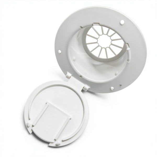 auaurly White Round Cord Hatch Cover Model 5412 Snap‑Lock Design-4