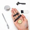 GORGECRAFT 27PCS Pollen Scrapers Kit for Grinder Including Plastic Cleaning Brush Black Pollen Scrapers Stainless Steel Spatula Micro Scoop and Aluminium Tin Cans for Grinder Pollen Scrapers-2