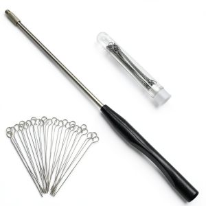 Inoculation Loop JATBO 0.08in Nichrome Ring and 50 Loop Set Mycology-0