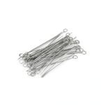 Inoculating Loop Nichrome Tips, 50PCS Nickel Chromium Wire Reusable Inoculating Loop Holders Nichrome Needle Tips Inoculation for Laboratory Classroom(3mm)-0
