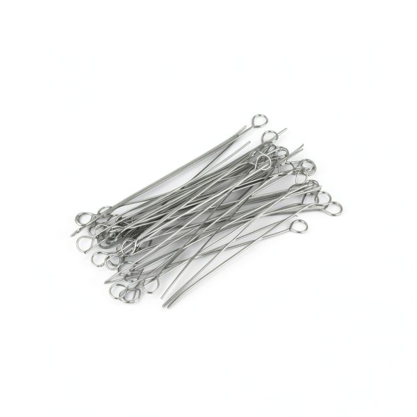 Inoculating Loop Nichrome Tips, 50PCS Nickel Chromium Wire Reusable Inoculating Loop Holders Nichrome Needle Tips Inoculation for Laboratory Classroom(3mm)-0