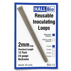 Inoculating Loops Hall Bio 2mm x 100mm Nichrome A Pack 12-0
