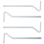 LIFKOME 4pcs Glass Cell Spreader Rods Borosilicate Glass Smooth Finish Laboratory Cell Spreading Bars for Wide Spreading and Agar Plate Coating in Science Labs-0