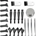 GORGECRAFT 27PCS Pollen Scrapers Kit for Grinder Including Plastic Cleaning Brush Black Pollen Scrapers Stainless Steel Spatula Micro Scoop and Aluminium Tin Cans for Grinder Pollen Scrapers-0
