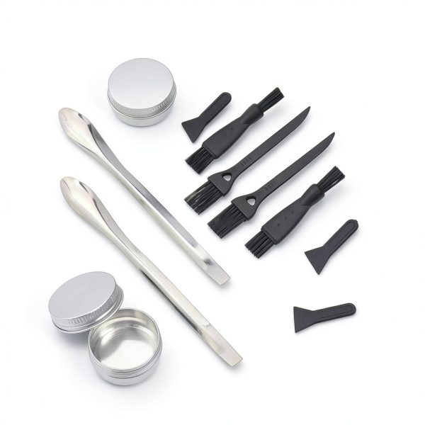 GORGECRAFT 18PCS Pollen Scrapers Kit with Brushes, Metal Spatulas-3