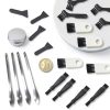 GORGECRAFT 27PCS Pollen Scrapers Kit for Grinder Including Plastic Cleaning Brush Black Pollen Scrapers Stainless Steel Spatula Micro Scoop and Aluminium Tin Cans for Grinder Pollen Scrapers-3