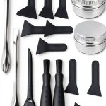 GORGECRAFT 18PCS Pollen Scrapers Kit with Brushes, Metal Spatulas-0