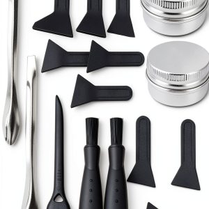 GORGECRAFT 18PCS Pollen Scrapers Kit with Brushes, Metal Spatulas-0