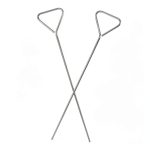 Stainless Steel Triangular Lab Cell Spreaders YOSADIER 2pcs Petri Tool-0