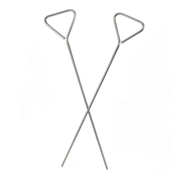 Stainless Steel Triangular Lab Cell Spreaders YOSADIER 2pcs Petri Tool-0