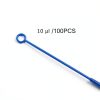 MEETOOT 100pcs 10ul Sampling Rod Disposable Inoculating Loop Aseptic-3