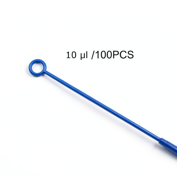 MEETOOT 100pcs 10ul Sampling Rod Disposable Inoculating Loop Aseptic-3