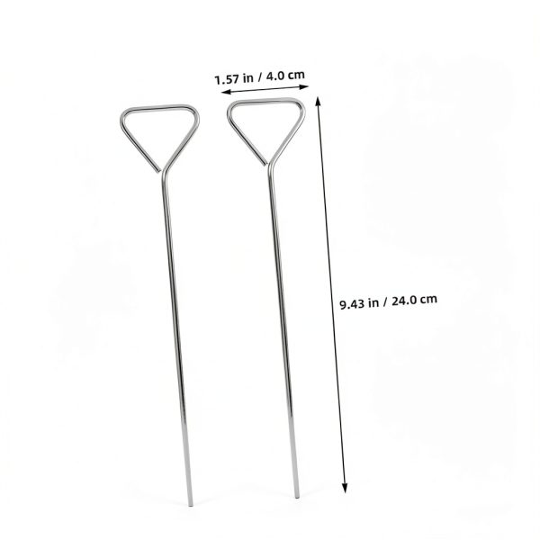 Stainless Steel Triangular Lab Cell Spreaders YOSADIER 2pcs Petri Tool-1