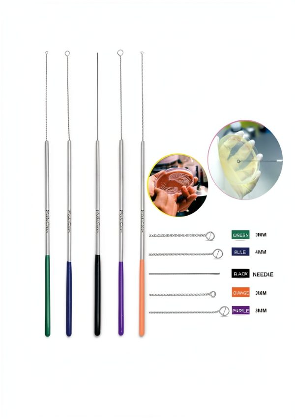 Reusable Inoculating Loops Set PakCan 5 Pack Cell Streaking Tools-1